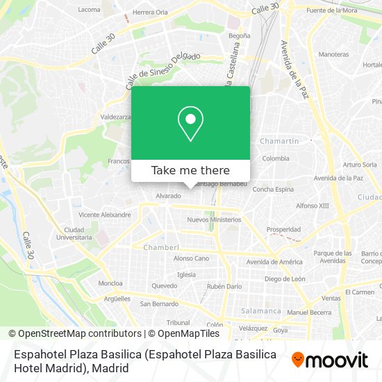 Espahotel Plaza Basilica (Espahotel Plaza Basilica Hotel Madrid) map