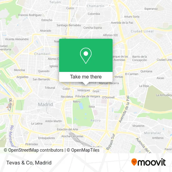 Tevas & Co map