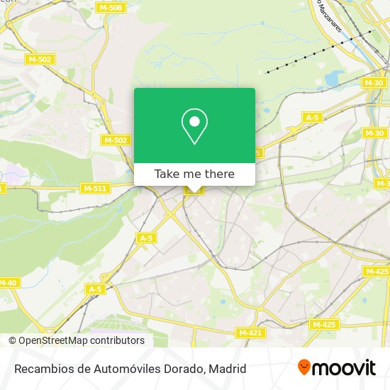 Recambios de Automóviles Dorado map