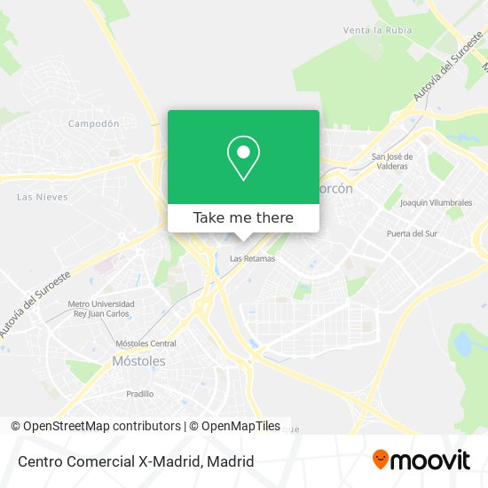 Centro Comercial X-Madrid map