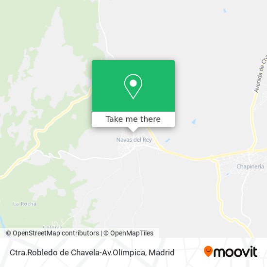 mapa Ctra.Robledo de Chavela-Av.Olímpica