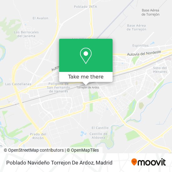 Poblado Navideño Torrejon De Ardoz map