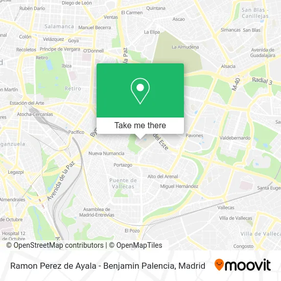 Ramon Perez de Ayala - Benjamin Palencia map