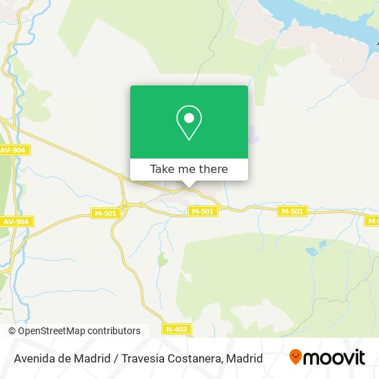 mapa Avenida de Madrid / Travesia Costanera
