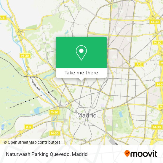 Naturwash Parking Quevedo map