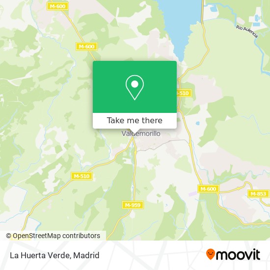 La Huerta Verde map