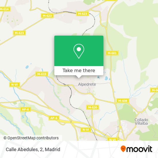 Calle Abedules, 2 map