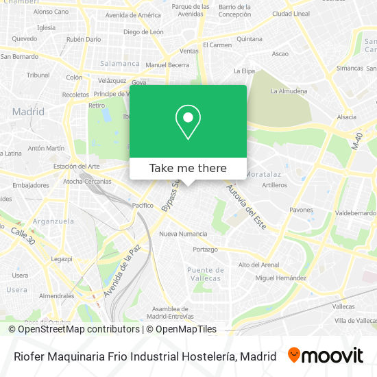 Riofer Maquinaria Frio Industrial Hostelería map