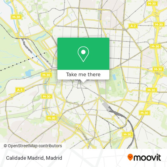 Calidade Madrid map