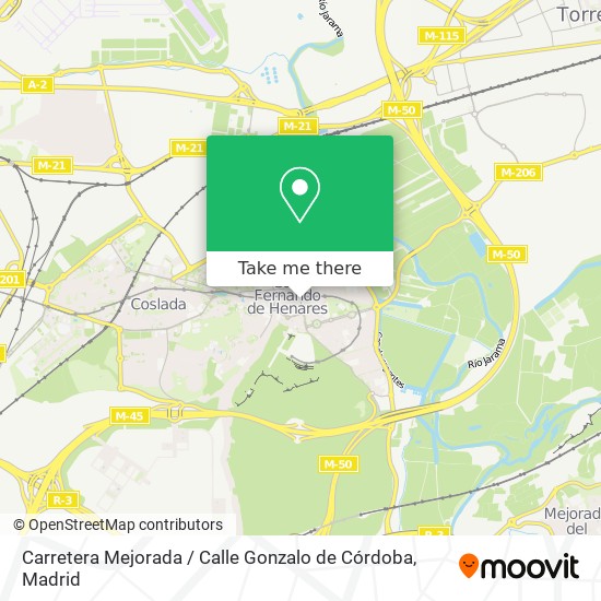 Carretera Mejorada / Calle Gonzalo de Córdoba map