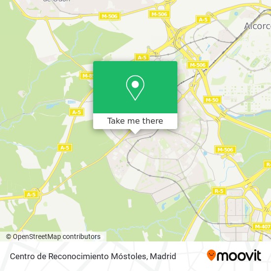 Centro de Reconocimiento Móstoles map