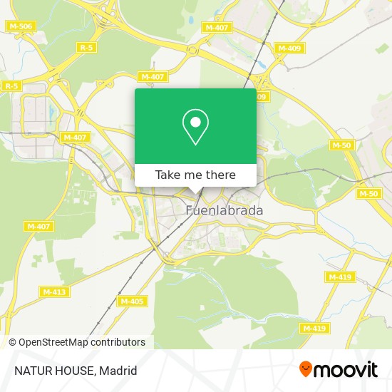 mapa NATUR HOUSE