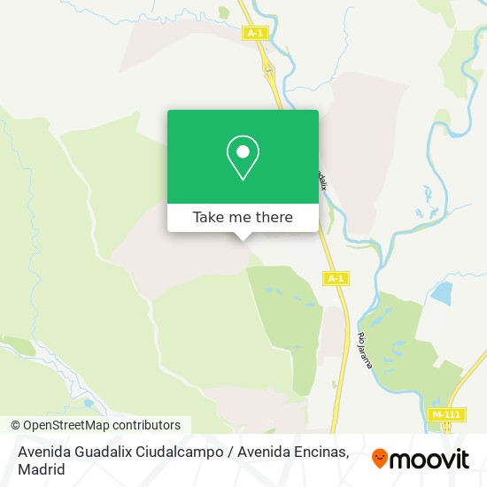 Avenida Guadalix Ciudalcampo / Avenida Encinas map