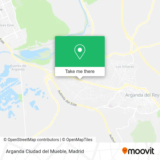 Arganda Ciudad del Mueble map