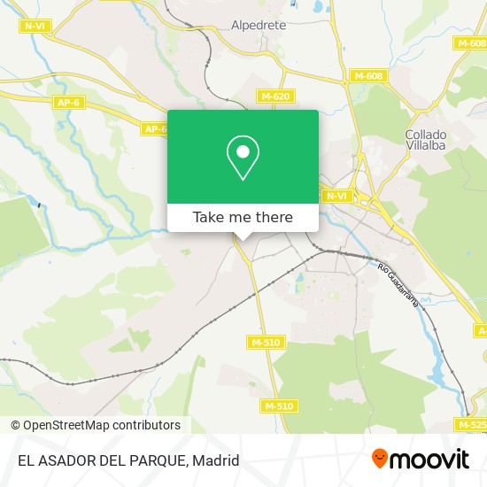 mapa EL ASADOR DEL PARQUE