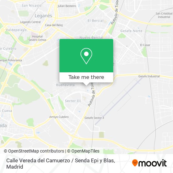 Calle Vereda del Camuerzo / Senda Epi y Blas map