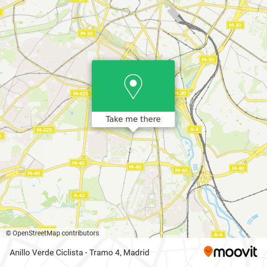 Anillo Verde Ciclista - Tramo 4 map