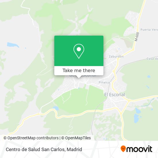 mapa Centro de Salud San Carlos