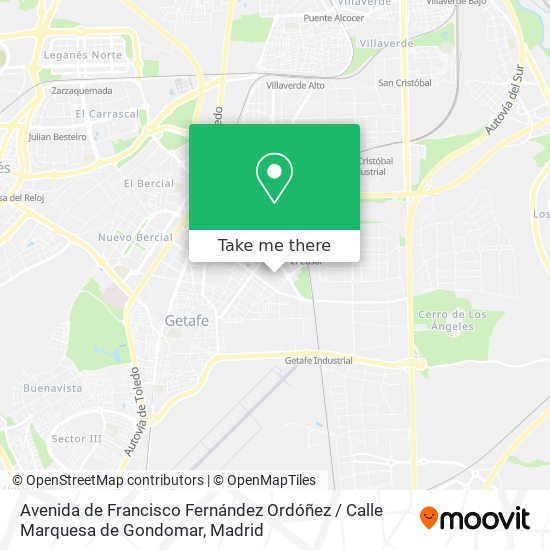 mapa Avenida de Francisco Fernández Ordóñez / Calle Marquesa de Gondomar