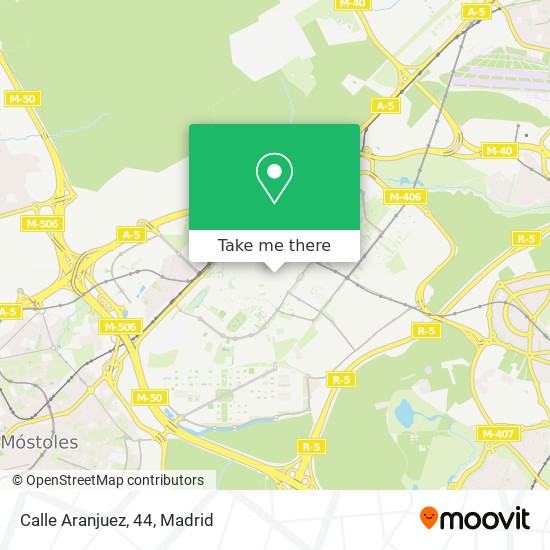 mapa Calle Aranjuez, 44