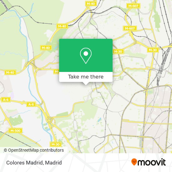 Colores Madrid map