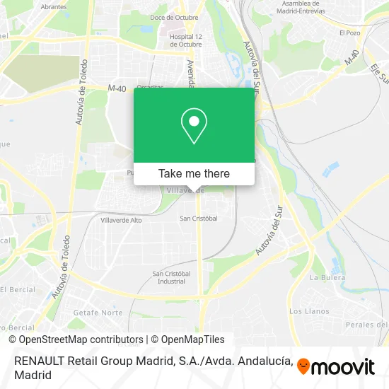 RENAULT Retail Group Madrid, S.A. / Avda. Andalucía map
