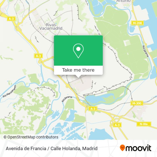 Avenida de Francia / Calle Holanda map