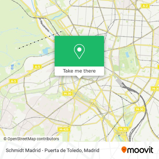 Schmidt Madrid - Puerta de Toledo map