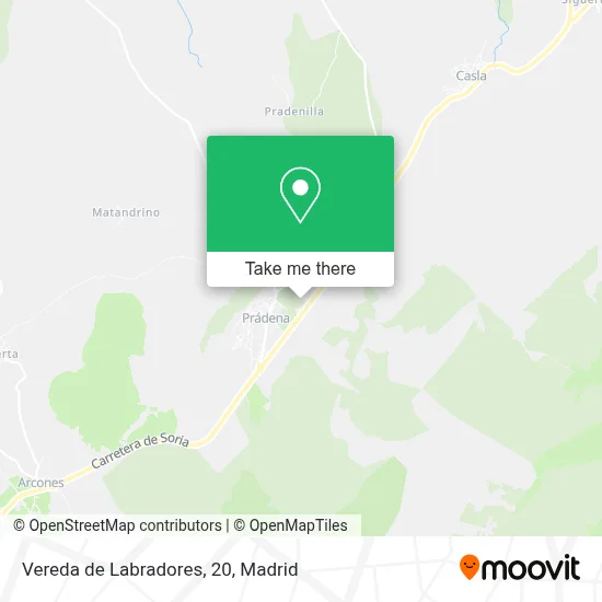 Vereda de Labradores, 20 map