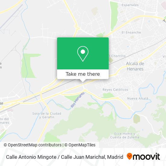 mapa Calle Antonio Mingote / Calle Juan Marichal