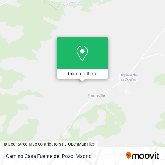 Camino Casa Fuente del Pozo map