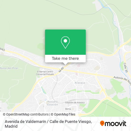 mapa Avenida de Valdemarín / Calle de Puente Viesgo