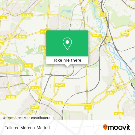 Talleres Moreno map