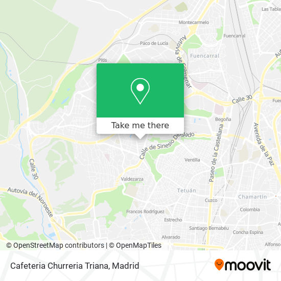 Cafeteria Churreria Triana map