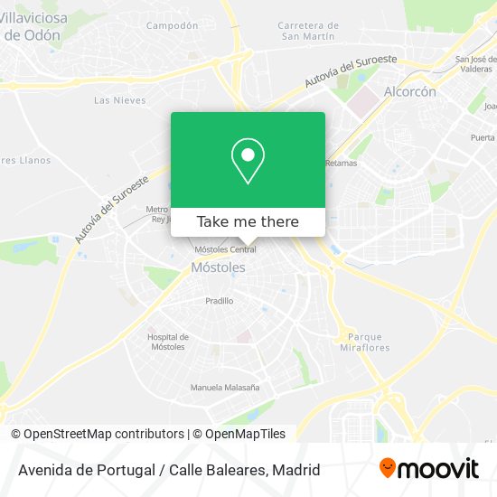 Avenida de Portugal / Calle Baleares map