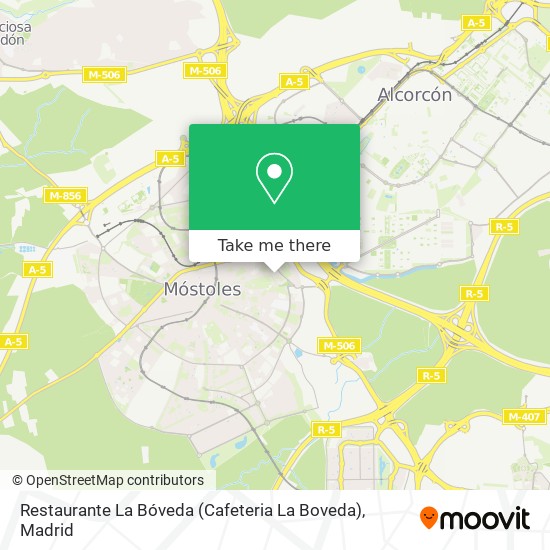 mapa Restaurante La Bóveda (Cafeteria La Boveda)