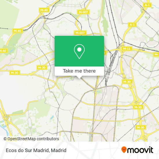 mapa Ecos do Sur Madrid