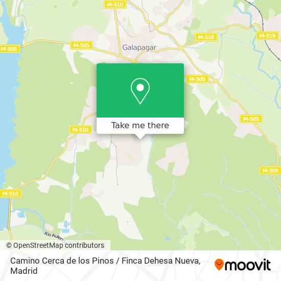 Camino Cerca de los Pinos / Finca Dehesa Nueva map