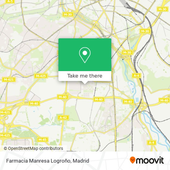 mapa Farmacia Manresa Logroño