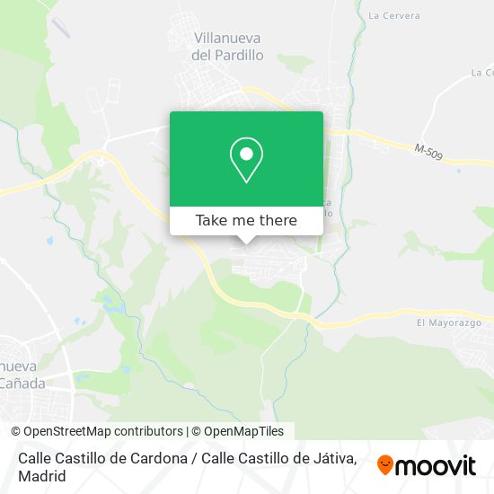 Calle Castillo de Cardona / Calle Castillo de Játiva map