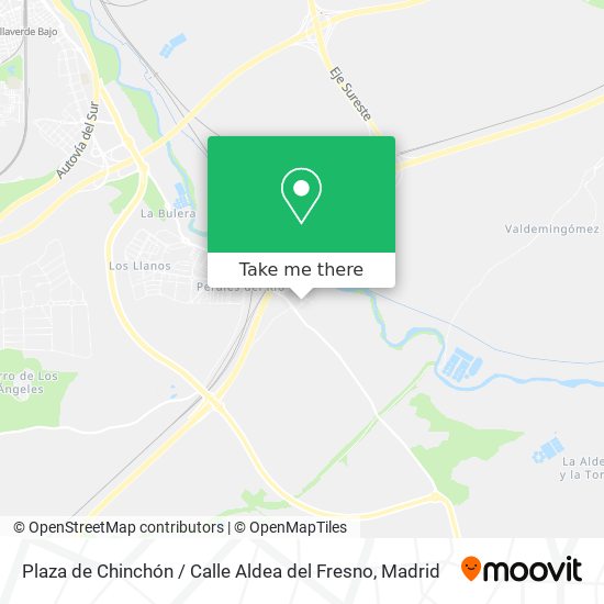 mapa Plaza de Chinchón / Calle Aldea del Fresno