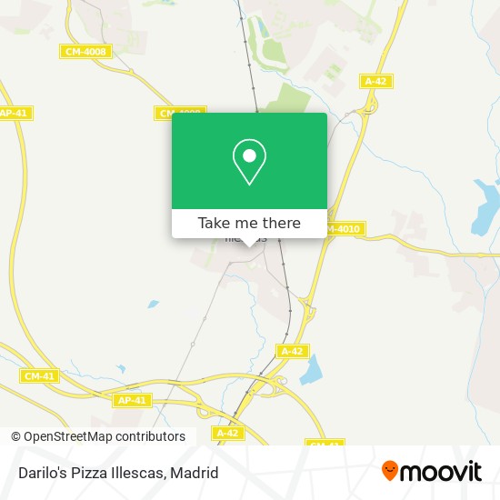 mapa Darilo's Pizza Illescas