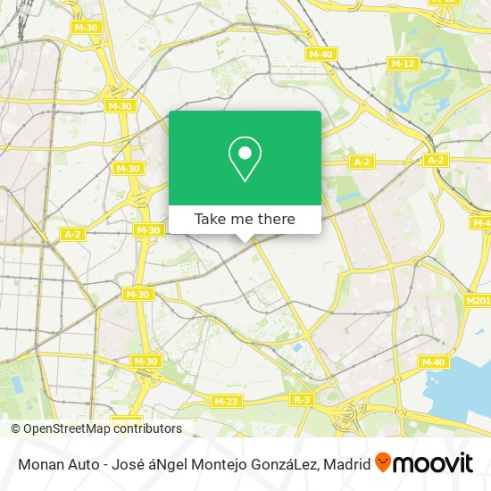 Monan Auto - José áNgel Montejo GonzáLez map