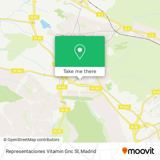 Representaciones Vitamin Gnc Sl map