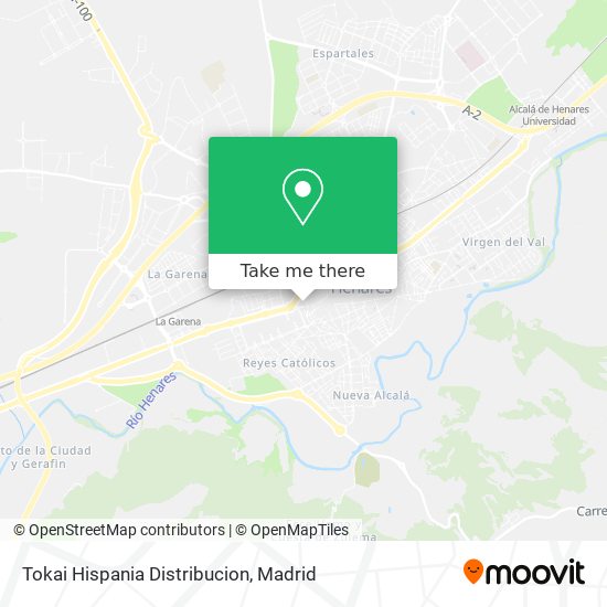 mapa Tokai Hispania Distribucion