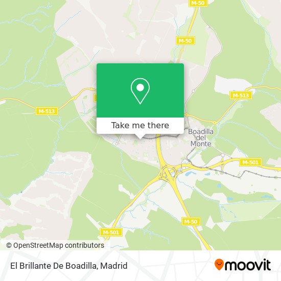 El Brillante De Boadilla map