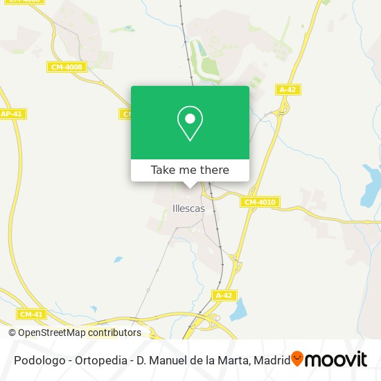 Podologo - Ortopedia - D. Manuel de la Marta map