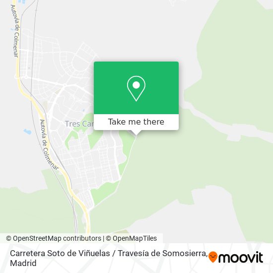 mapa Carretera Soto de Viñuelas / Travesía de Somosierra