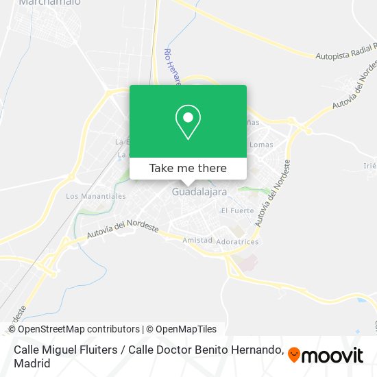 mapa Calle Miguel Fluiters / Calle Doctor Benito Hernando