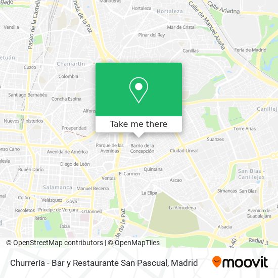 Churrería - Bar y Restaurante San Pascual map
